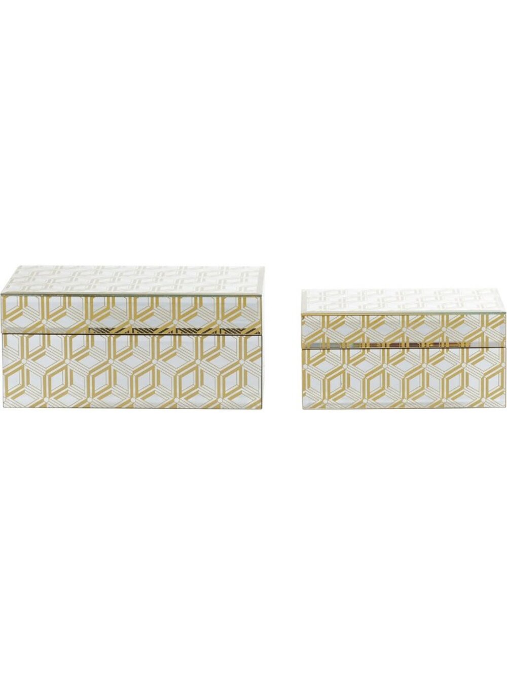 Glam Jewelry Organizer & Trinket Box Set for Ladies - Elegant Home Decor, Gold - Picture 9 of 9